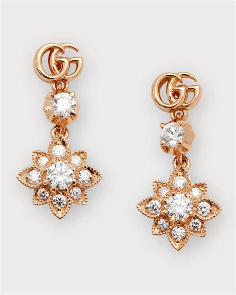 gucci dangling earrings|gucci embroidered earrings.